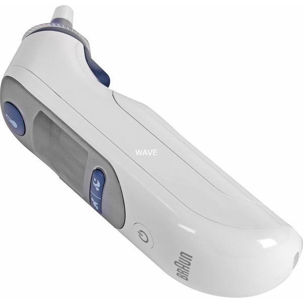 Braun Fieberthermometer ThermoScan 7+ (weiß/blau, Infrarot-Ohrthermometer)